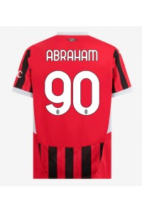 AC Milan Tammy Abraham #90 Jalkapallovaatteet Kotipaita 2024-25 Lyhythihainen